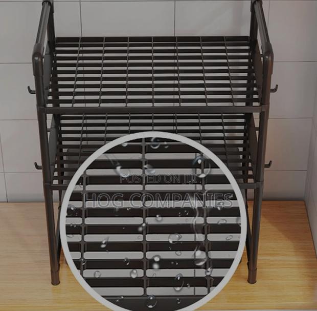 Microwave Oven Rack, Adjustable Microwave Stand · Photo 4
