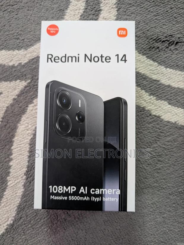 New Xiaomi Redmi Note 14 4G 256 GB Black