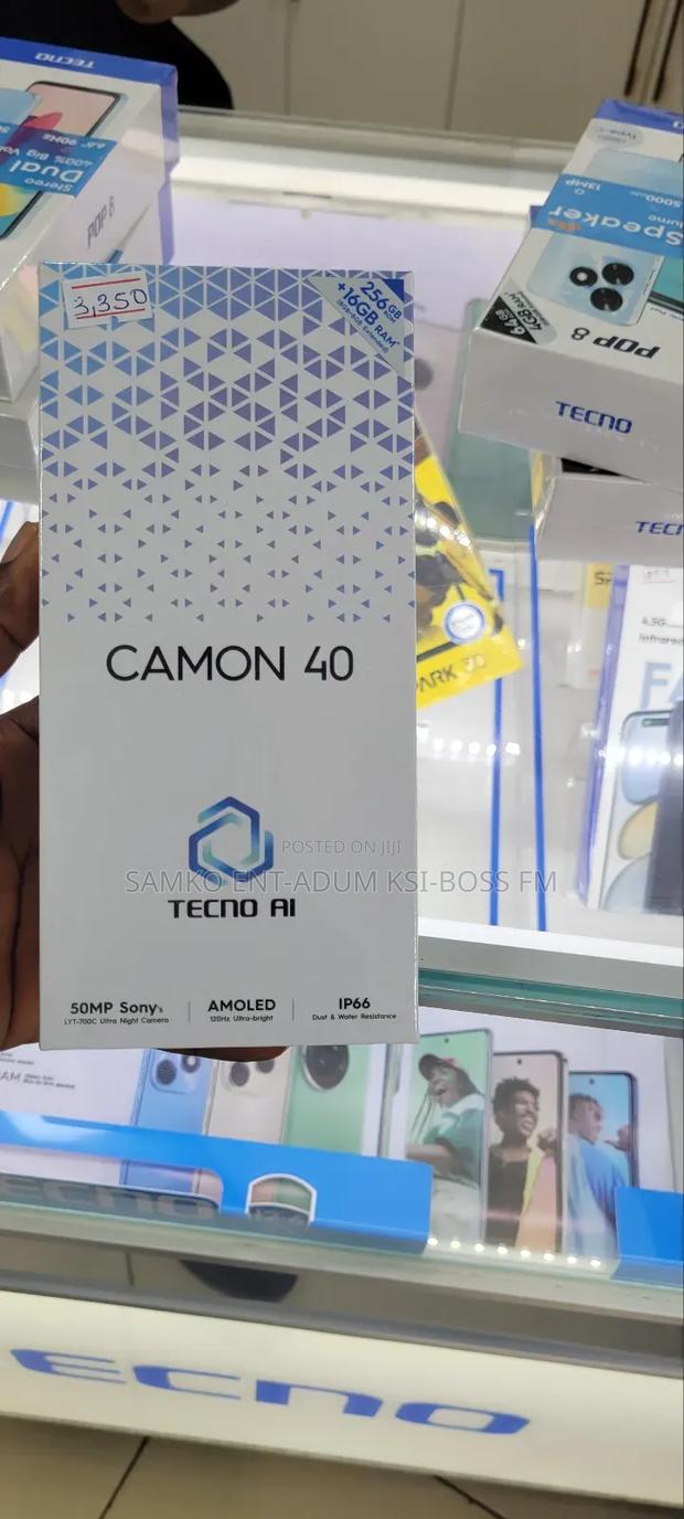 New Tecno Camon 40 256 GB Black