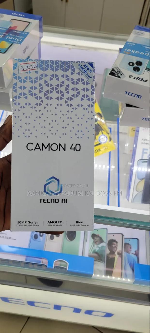 New Tecno Camon 40 256 GB Black photo 2
