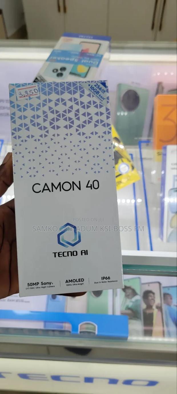 New Tecno Camon 40 256 GB Black photo 3