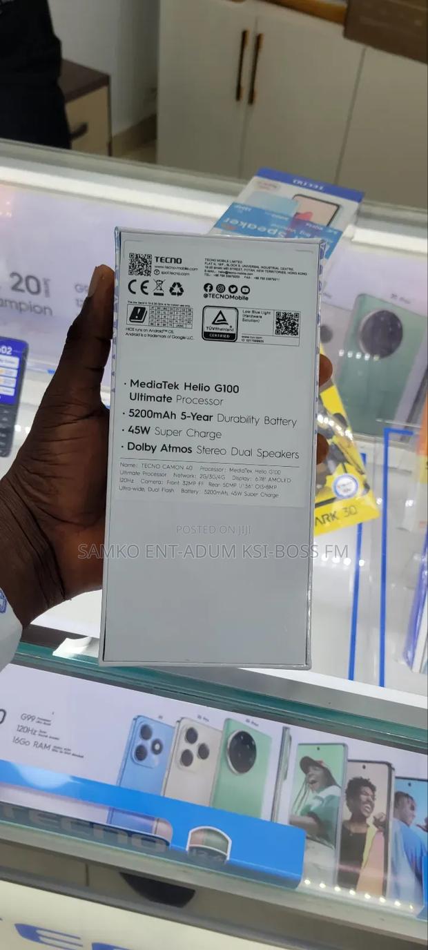 New Tecno Camon 40 256 GB Black photo 4