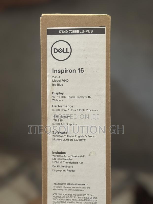 New Laptop Dell Inspiron 16 Plus 7640 16GB Intel Core Ultra 7 SSD 1T photo 2