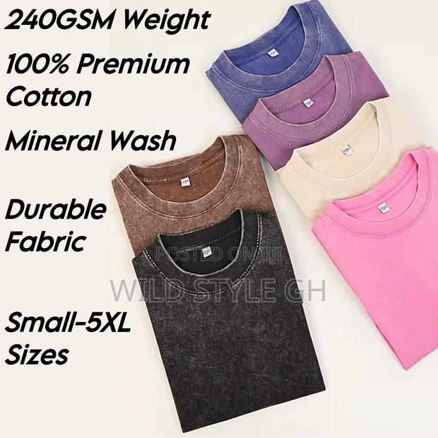 Faded Premium Cotton Acid Wash Vintage T-Shirts