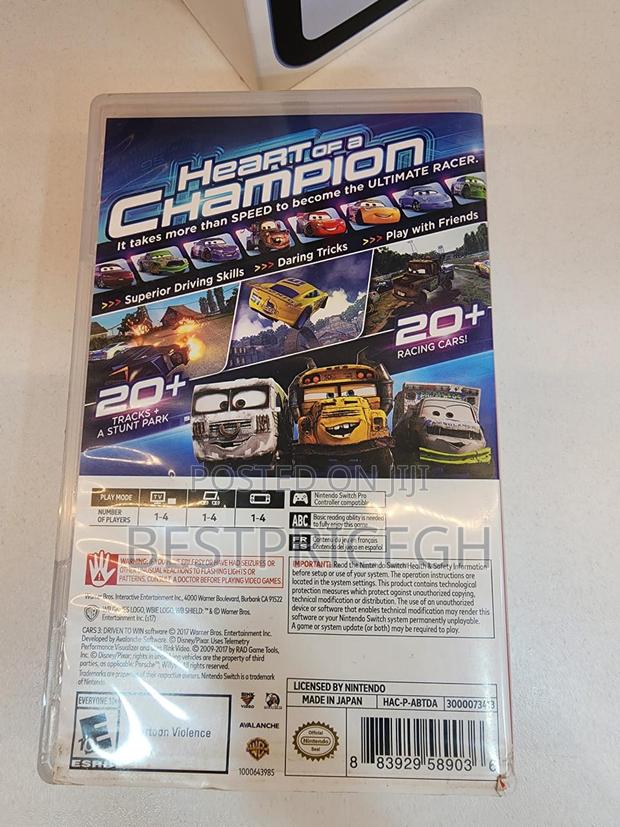 Nintendo Switch Driven to Win (Cars 3)