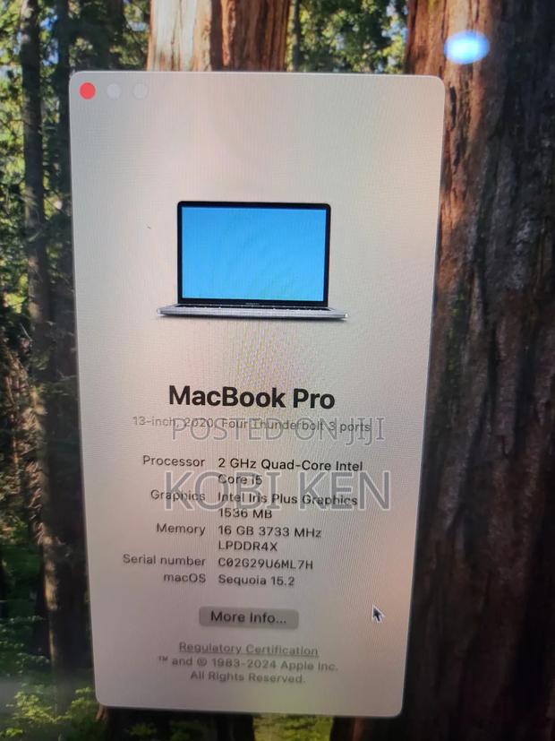 Laptop Apple MacBook Pro 2020 16GB Intel Core I5 SSD 512GB photo 6