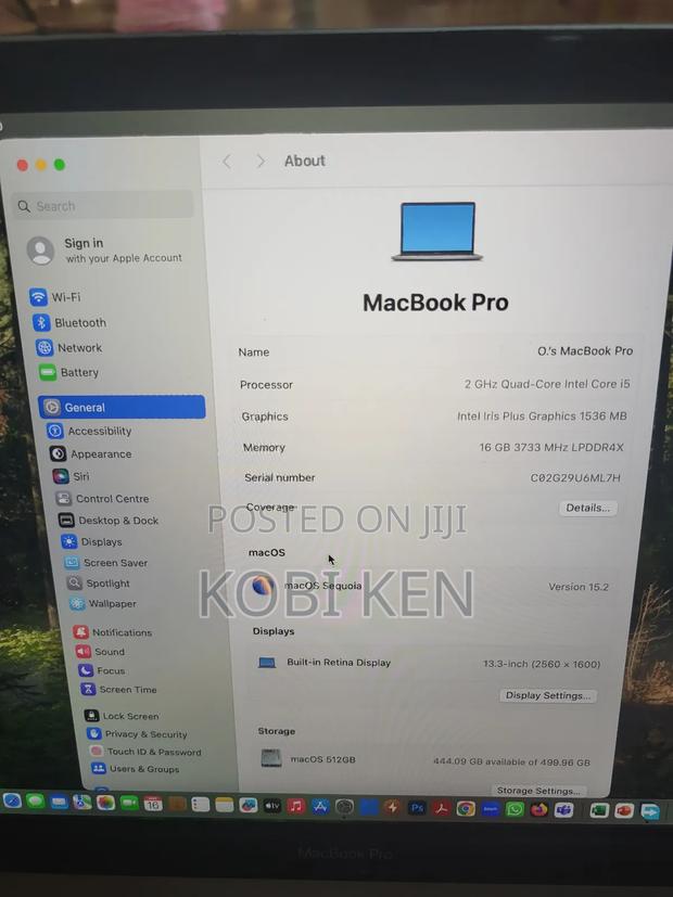 Laptop Apple MacBook Pro 2020 16GB Intel Core I5 SSD 512GB photo 7
