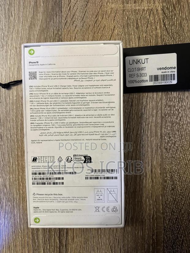 New Apple iPhone 16 128 GB Blue photo 2