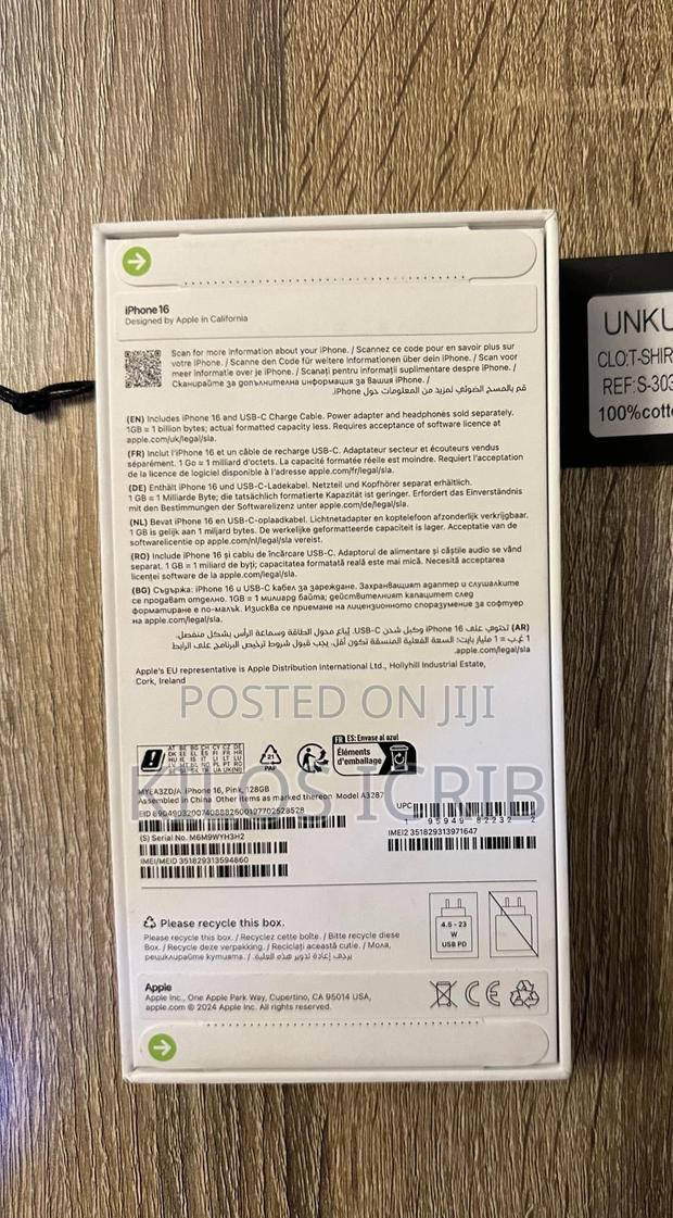New Apple iPhone 16 128 GB Pink photo 2