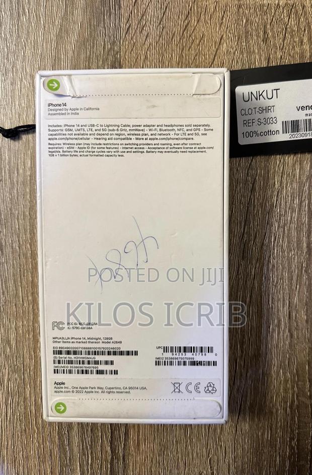 New Apple iPhone 14 128 GB Black photo 2