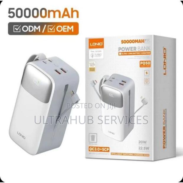 Ldnio Pq50 50000mah Power Bank- White