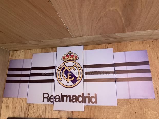 Club Football Canvas Frame Wall Arts 3d 5 Panel Real Madrid · Photo 4