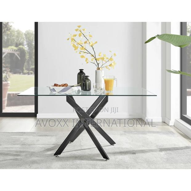 Furniturebox Leonardo Black Dining Table Legs (U1) photo 2