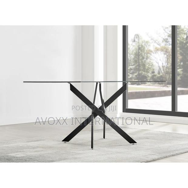 Furniturebox Leonardo Black Dining Table Legs (U1) photo 3