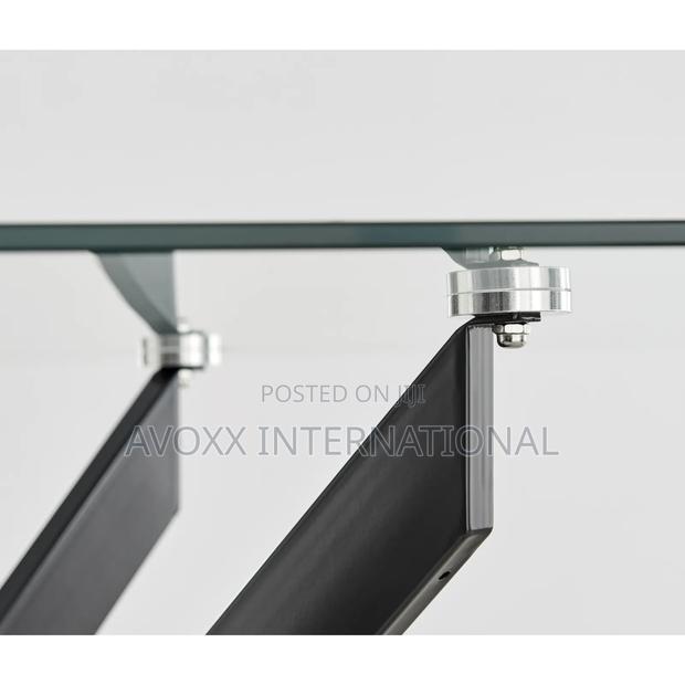 Furniturebox Leonardo Black Dining Table Legs (U1) photo 4