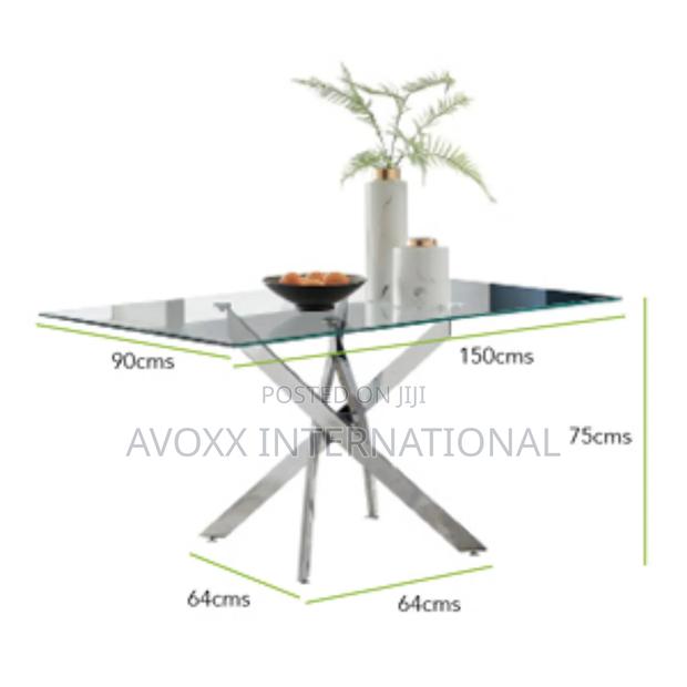 Furniturebox Leonardo Black Dining Table Legs (U1) photo 6