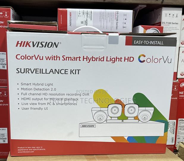 Hikvision 4ch Kit 2mp/1080p Full-Color Vu + Audio 500gb HDD · Photo 4