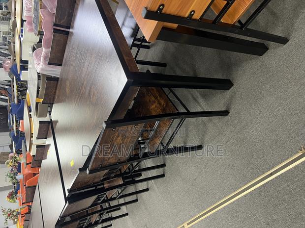 Six Seater Wooden Set(With Metal Legs) · Photo 2