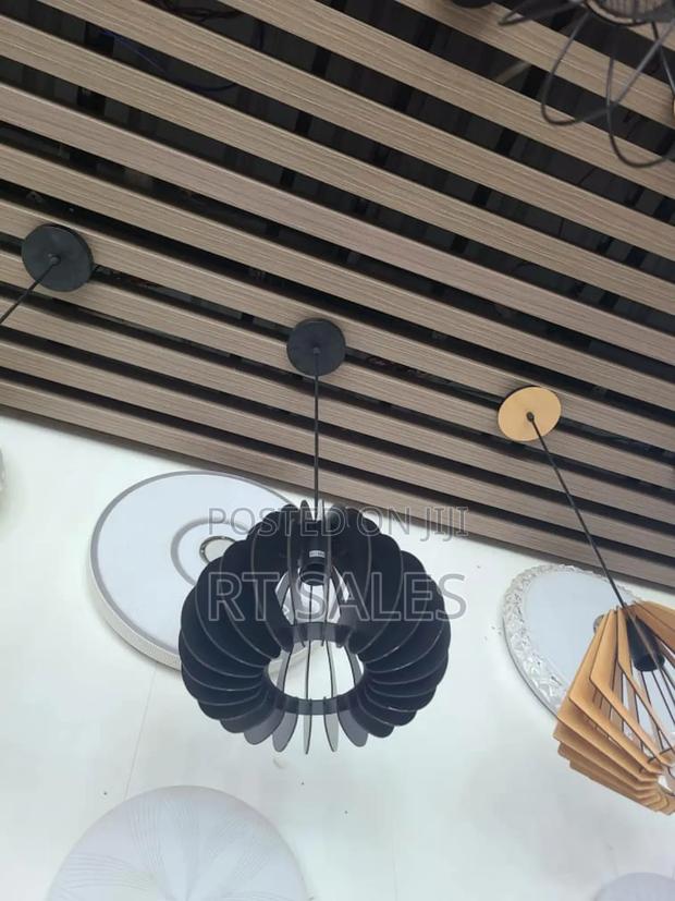 Black Wooden Modern Pendant Light · Photo 3