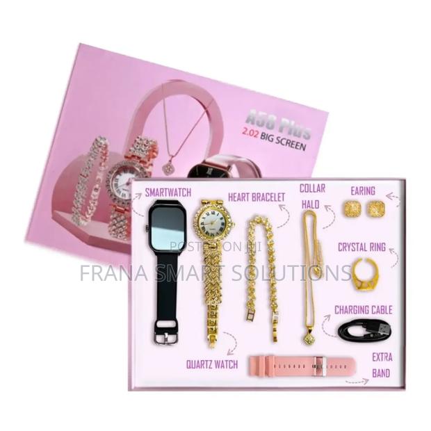 A58 Plus Smart Watch Bundle
