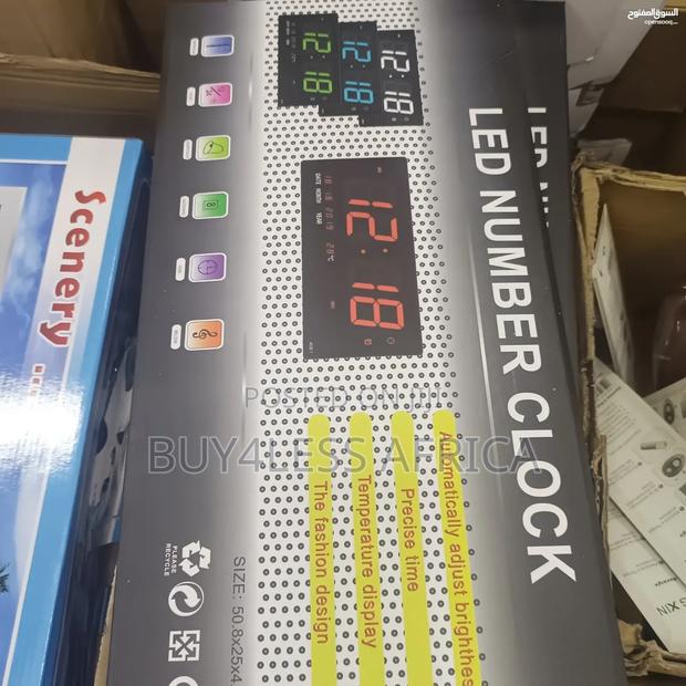 Digital Led Number Wall Clock, Electronic Led · Photo 4