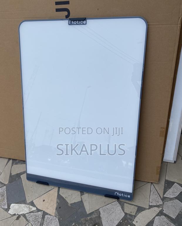 Glass Type White Board Flip Chart Stand