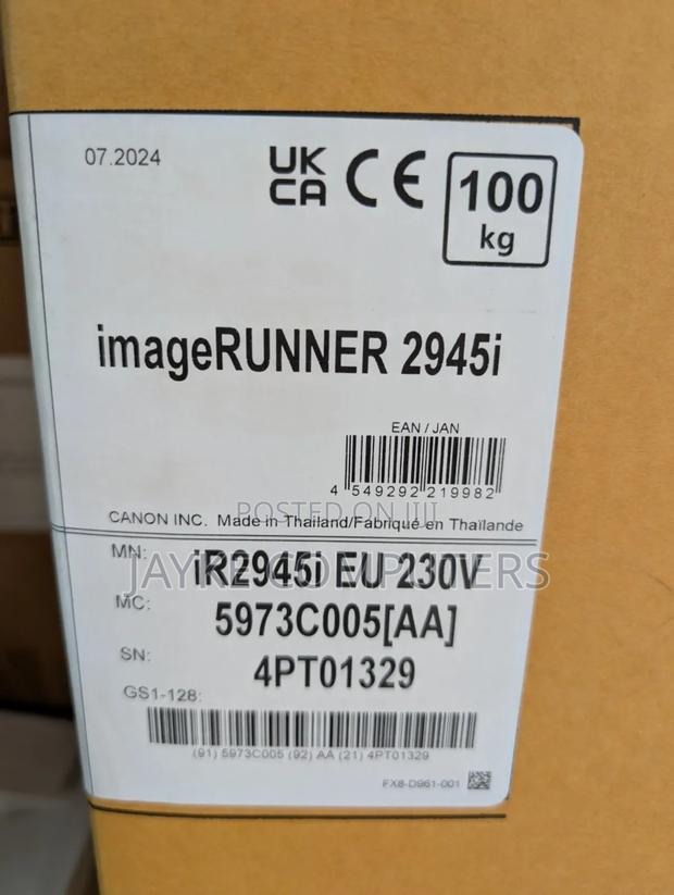Canon Copier 2945i With Dadf + Toner Cexv 67 · Photo 4