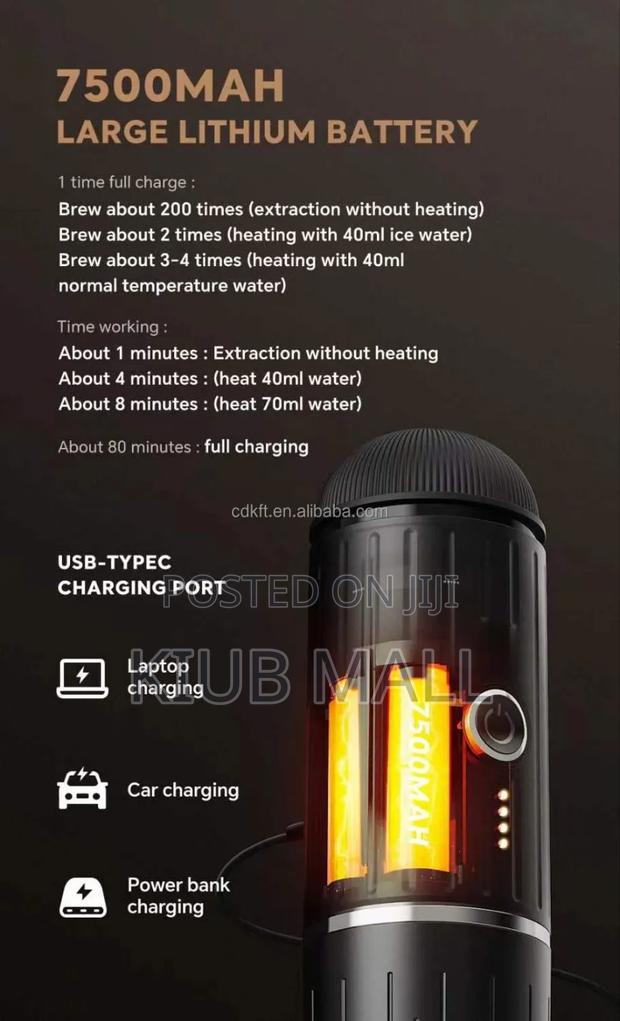 Rechargeable Portable Espresso Coffee Machine photo 13