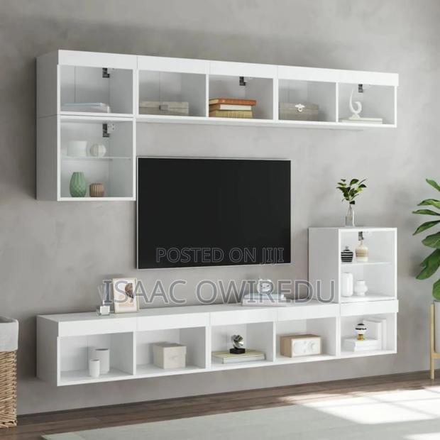 Television Wall Mount Design With Multi Shelves · Photo 2