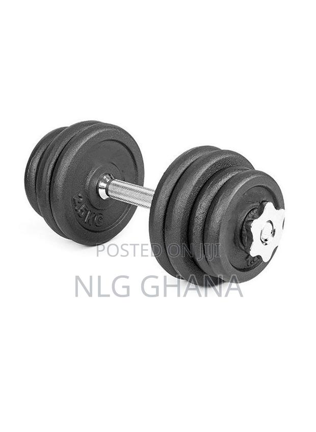 50kg Adjustable Cast Iron Barbell Dumbbells Set Hj_a070a · Photo 4