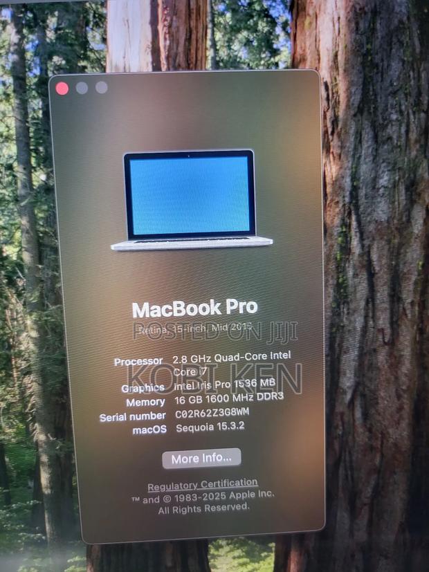 Laptop Apple MacBook Pro 2015 16GB Intel Core i7 SSD 512GB photo 3