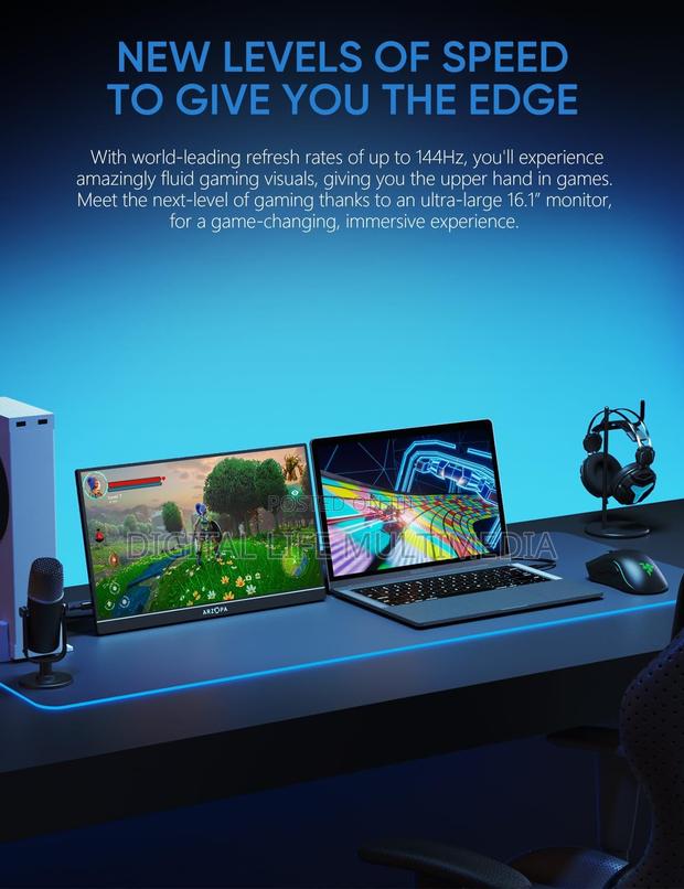 Arzopa 16.1'' 144hz Portable Gaming Monitor photo 3