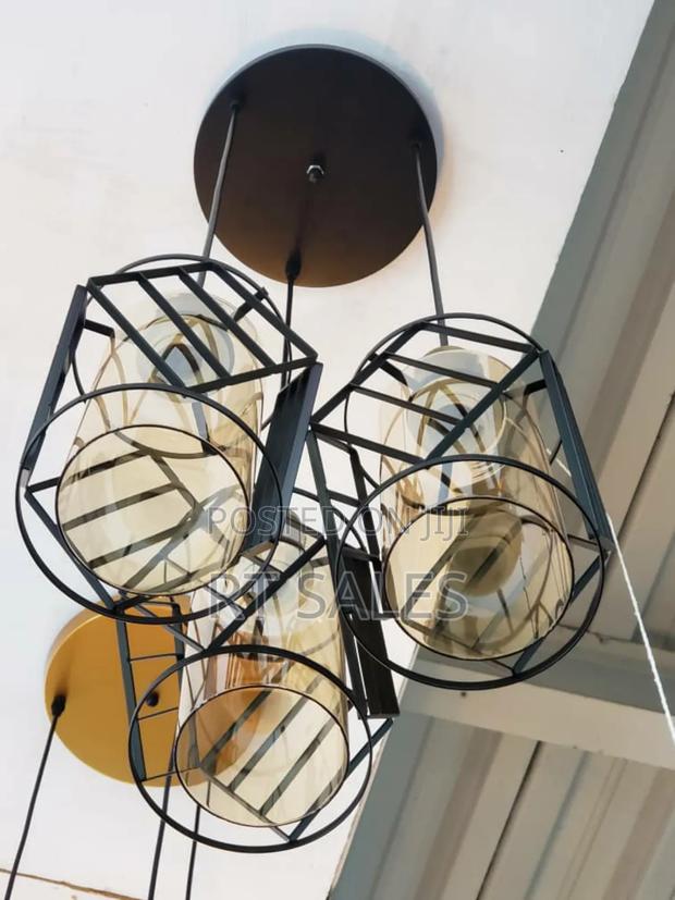 Metal and Glass 3 in 1 Pendant Light. · Photo 4