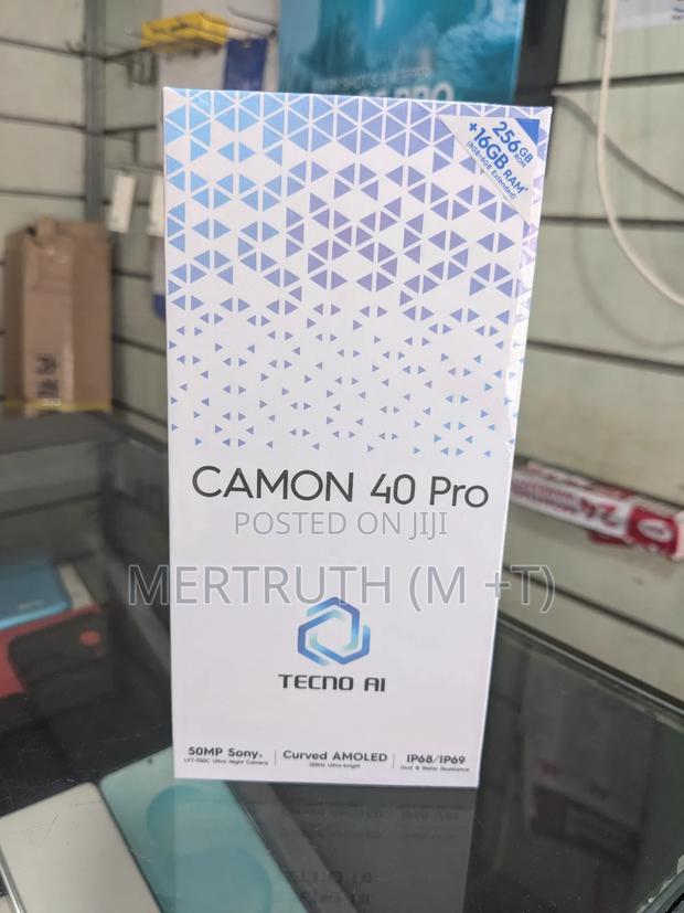New Tecno Camon 40 Pro 256 GB Black