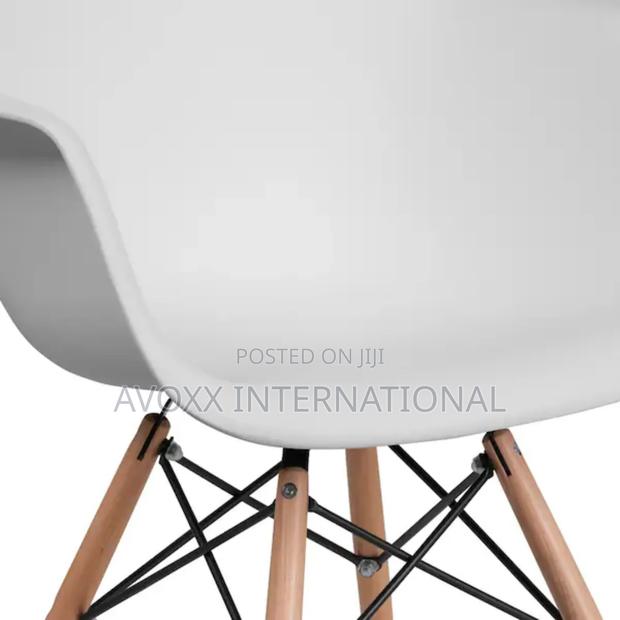 Siete Siete Set of 2 Eames Style Dining Chairs W/Arms- White photo 6