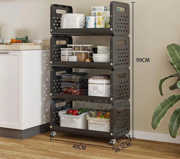 4-Tier Metal Rolling Cart · Photo 4