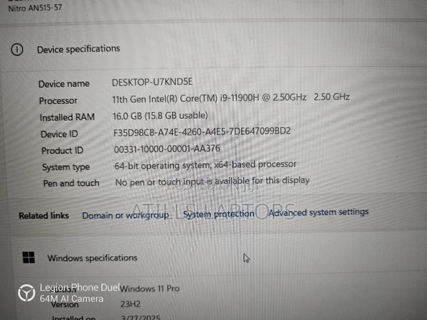 Laptop Acer Nitro 5 16GB Intel Core I9 SSD 512GB photo 10