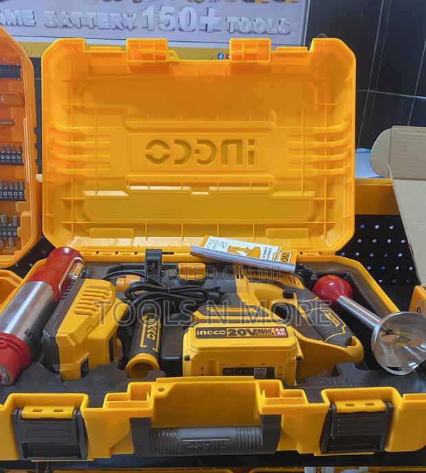 Ingco 20v Cordless Rotary Hammer and Hand Blender · Photo 4