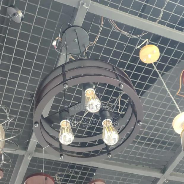 Wooden Round Dropping Ceiling Pendant Light · Photo 3