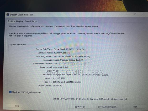 Laptop Acer Aspire A315 52 8GB Intel Core I3 SSD 256GB photo 3