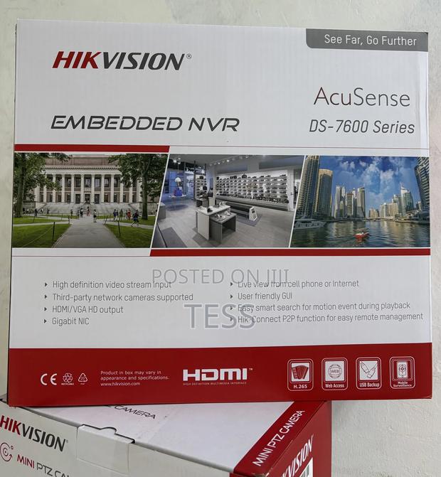Hikvision 8ch Poe NVR Acusense 2hdd Slot Ds-7608nxi-/8p · Photo 3
