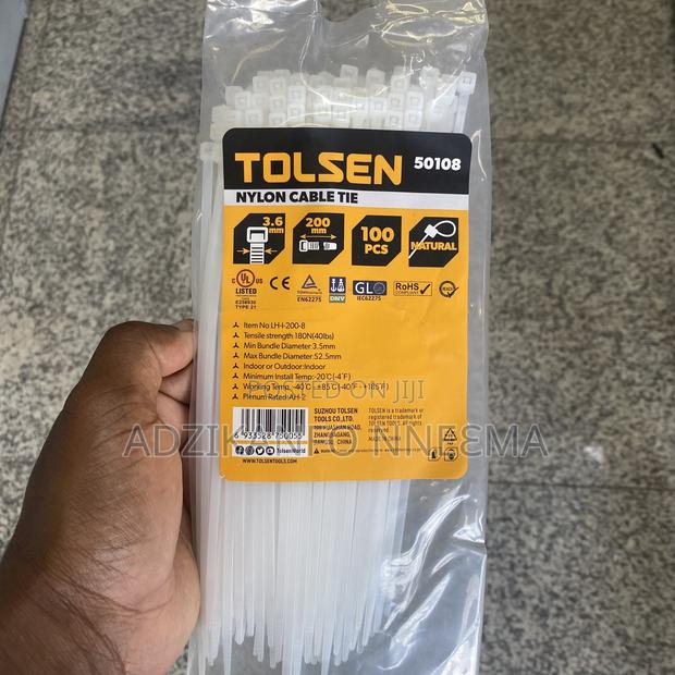 Tolsen Nylon Cable Ties (200mm)(100pieces)
