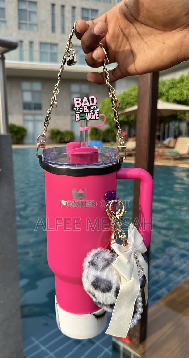 Hot Pink Flowstate Stanley Tumbler