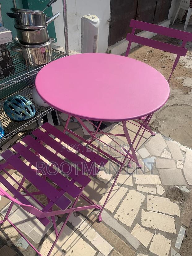 Foldable Table and Chairs 3 Pieces Small Waterproof Set photo 3