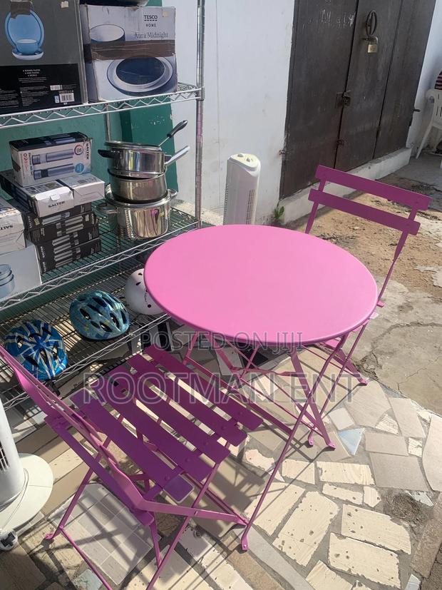 Foldable Table and Chairs 3 Pieces Small Waterproof Set photo 2