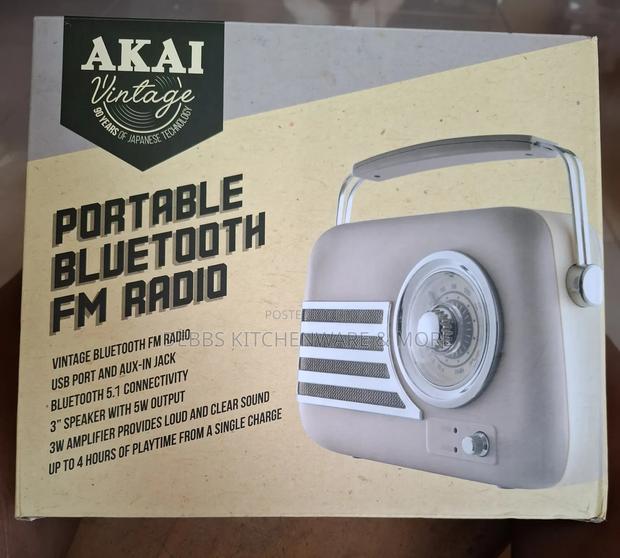 Akai Portable Bluetooth Fm Radio With Puk