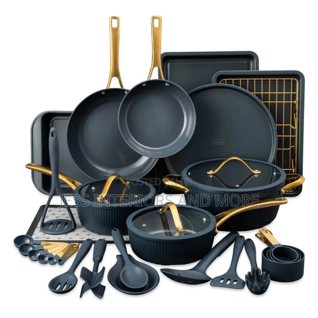 32-Piece Non-Stick Cookware Bakeware Set (Blue) · Photo 4