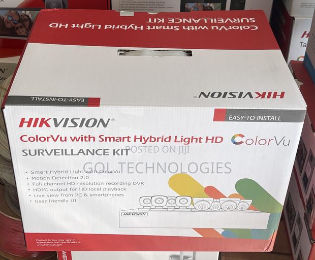 8ch Colorvu Hikvision Kit With 500gb HDD Full Color Audio · Photo 4