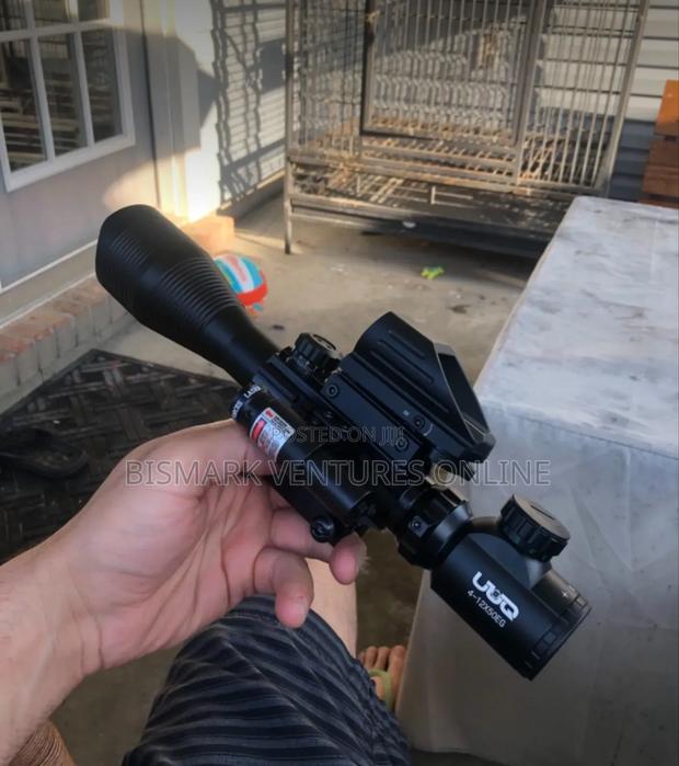 12x50 Zoom Rifle Scope Laser Sight And Holographic Dot photo 15