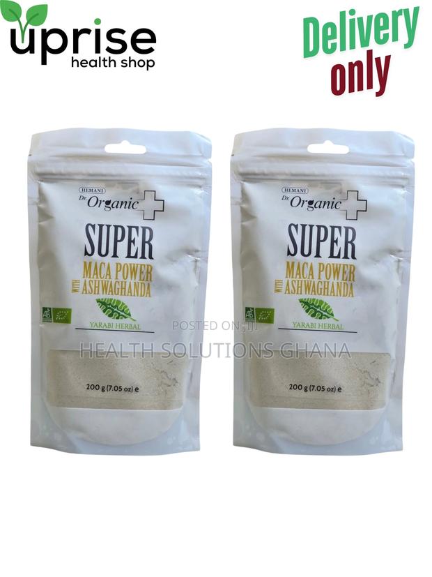 Hemani Dr. Organic Super Maca Powder With Ashwaghangha– 200g · Photo 2